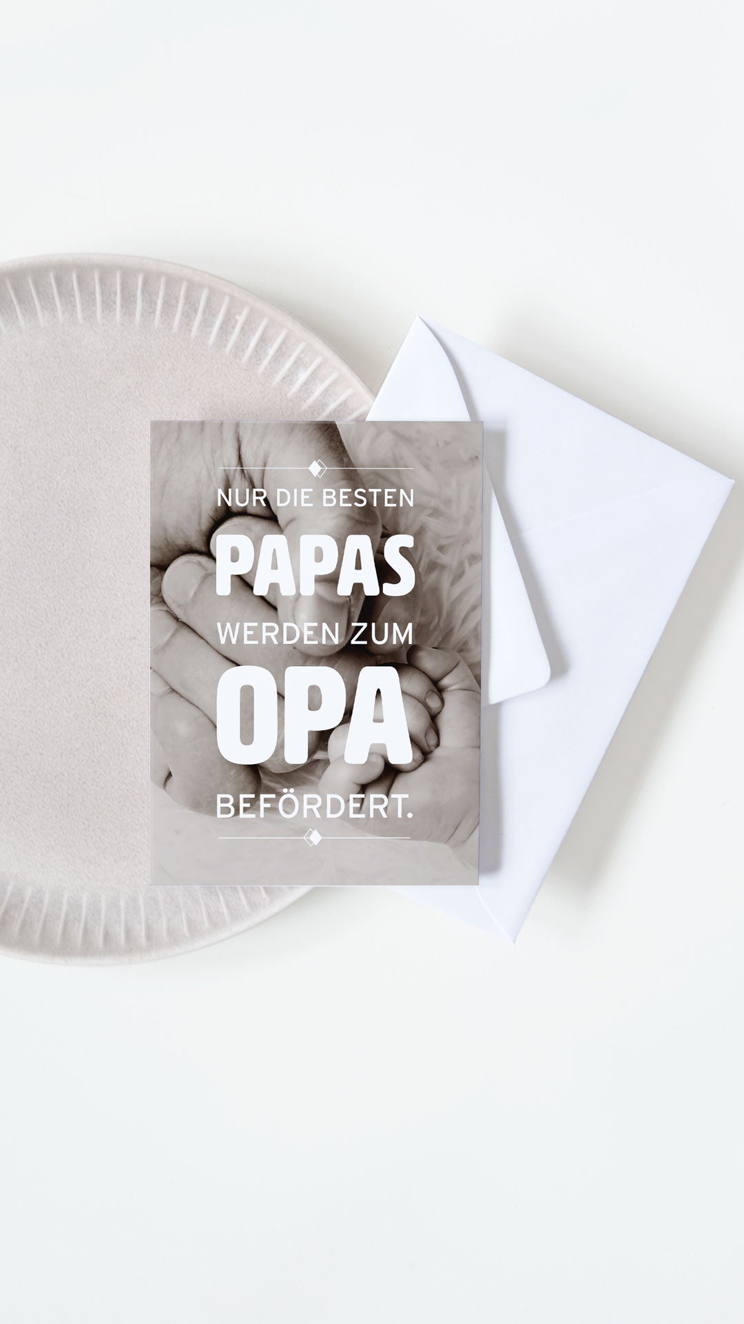 Nur die besten Papas - Grußkarte Grußkarte Visual Statements®