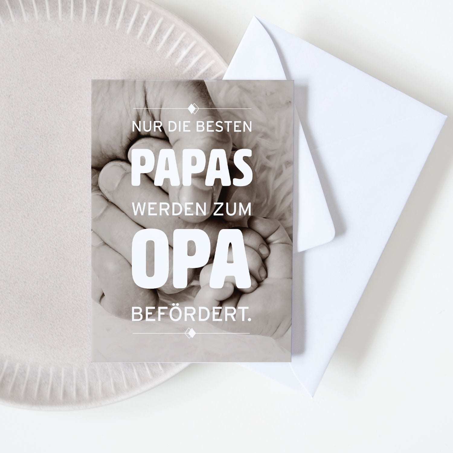 Nur die besten Papas - Grußkarte Grußkarte Visual Statements®