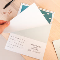 Glück - Undatierter Bastelkalender
