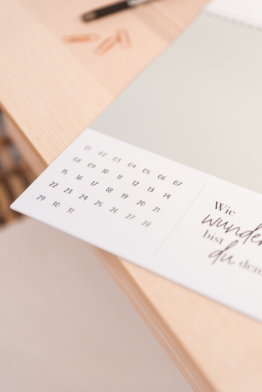 Glück - Undatierter Bastelkalender