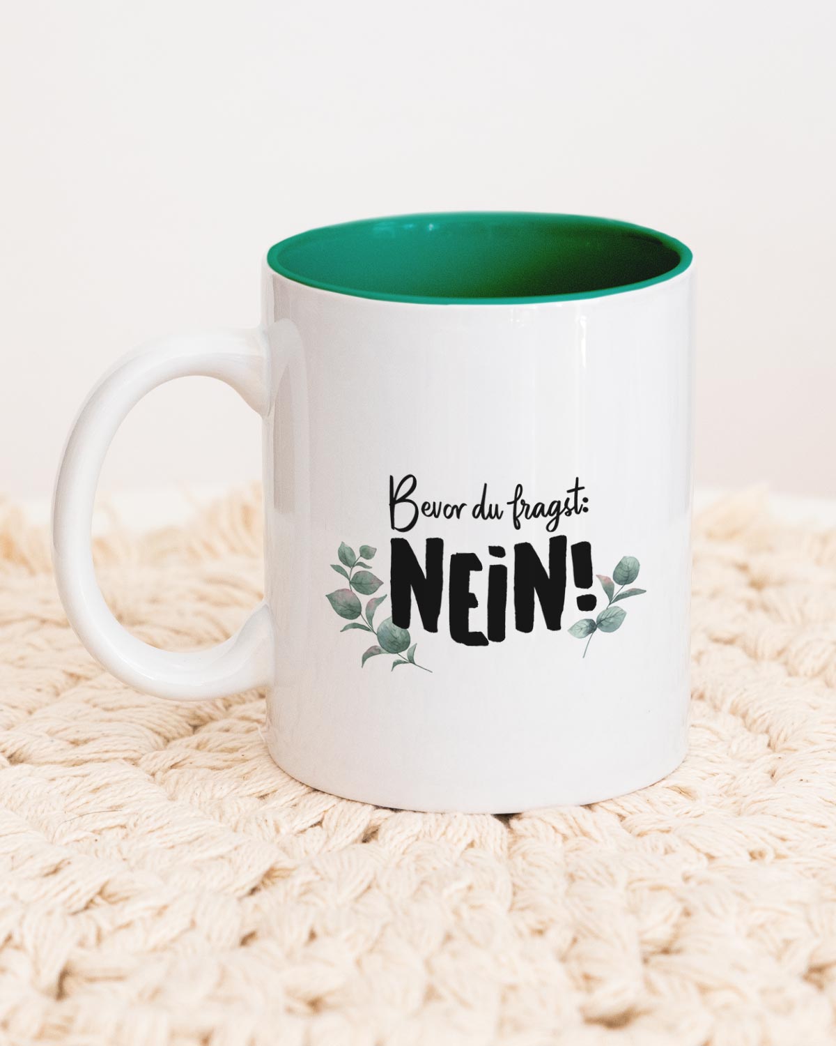 Nein - Tasse Dunkelgrün Tasse Visual Statements®