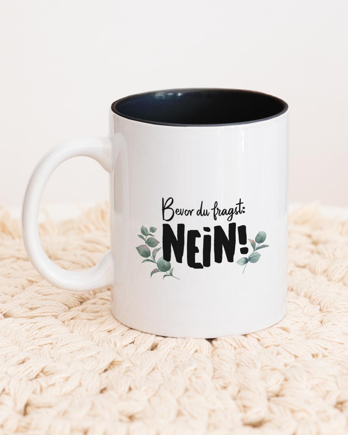 Nein - Tasse Schwarz Tasse Visual Statements®