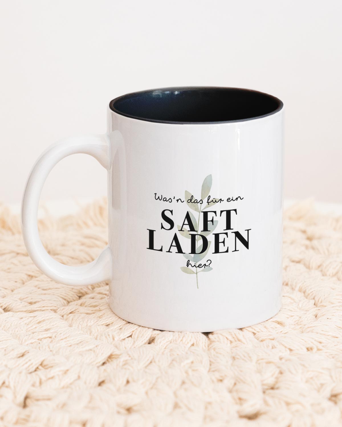 Saftladen - Tasse Schwarz Tasse Visual Statements®