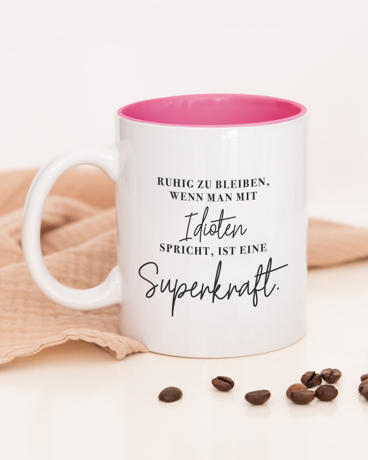 Superkraft - Tasse Pink Tasse Visual Statements®