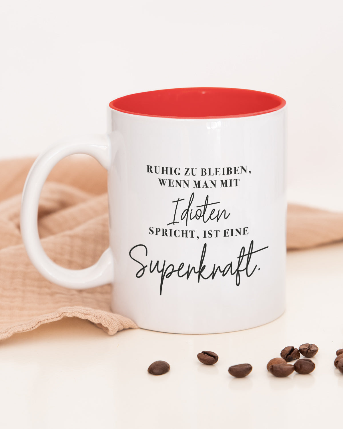 Superkraft - Tasse Rot Tasse Visual Statements®