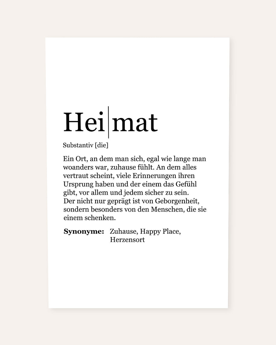 Definition Heimat - Poster