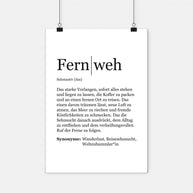 Definition Fernweh - Poster