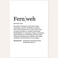 Definition Fernweh - Poster