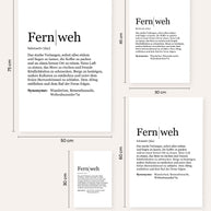 Definition Fernweh - Poster