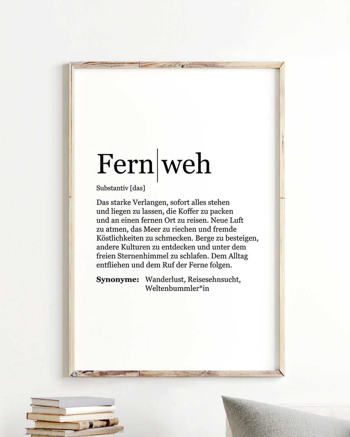 Definition Fernweh - Poster Poster Visual Statements®