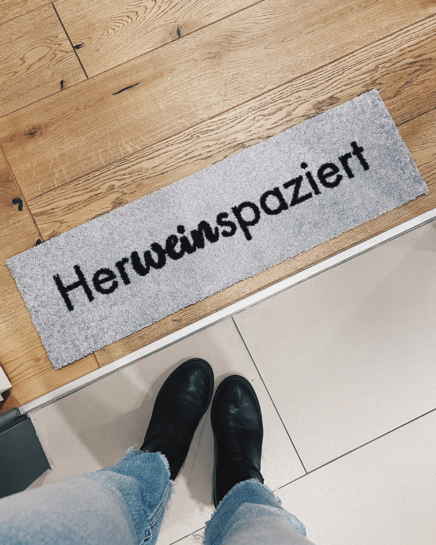 Herweinspaziert® - Fußmatte schmal