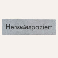 Herweinspaziert® - Fußmatte schmal