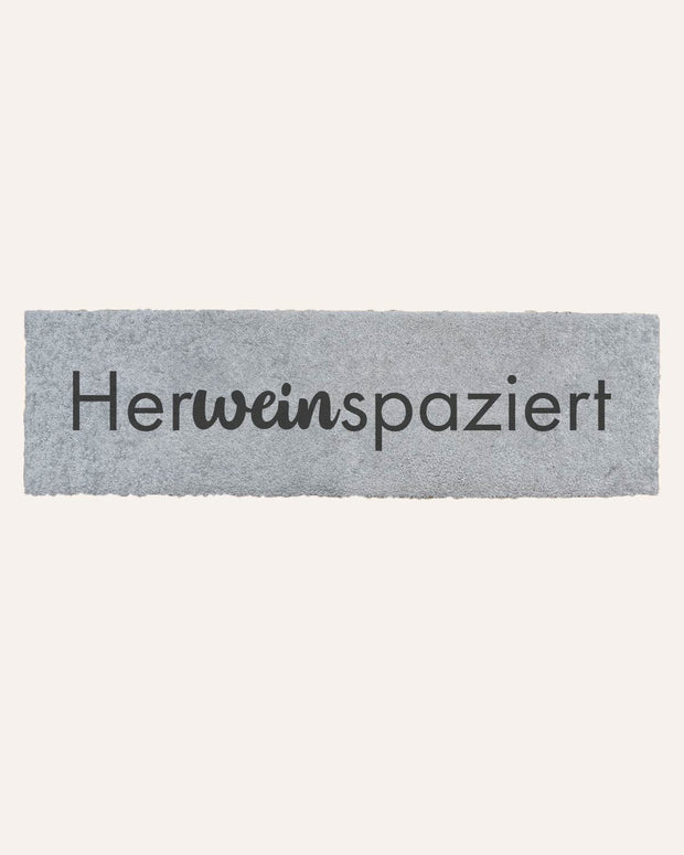Herweinspaziert® - Fußmatte schmal
