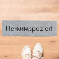 Herweinspaziert® - Fußmatte schmal