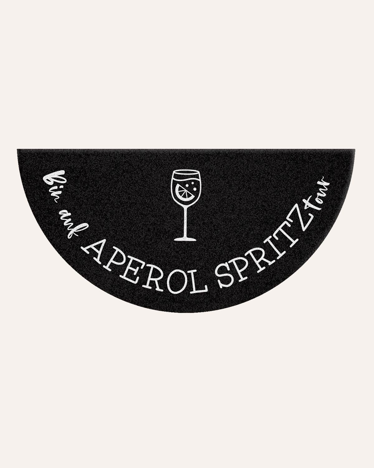 Aperol Spritztour No.3 - Fußmatte halbrund Fußmatte Visual Statements®