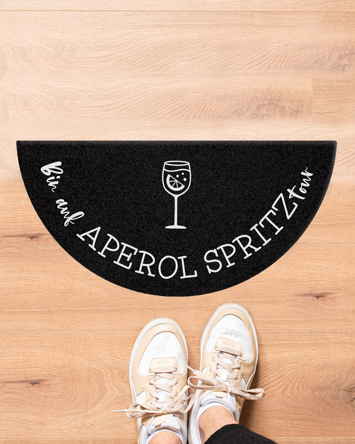 Aperol Spritztour No.3 - Fußmatte halbrund Fußmatte Visual Statements®