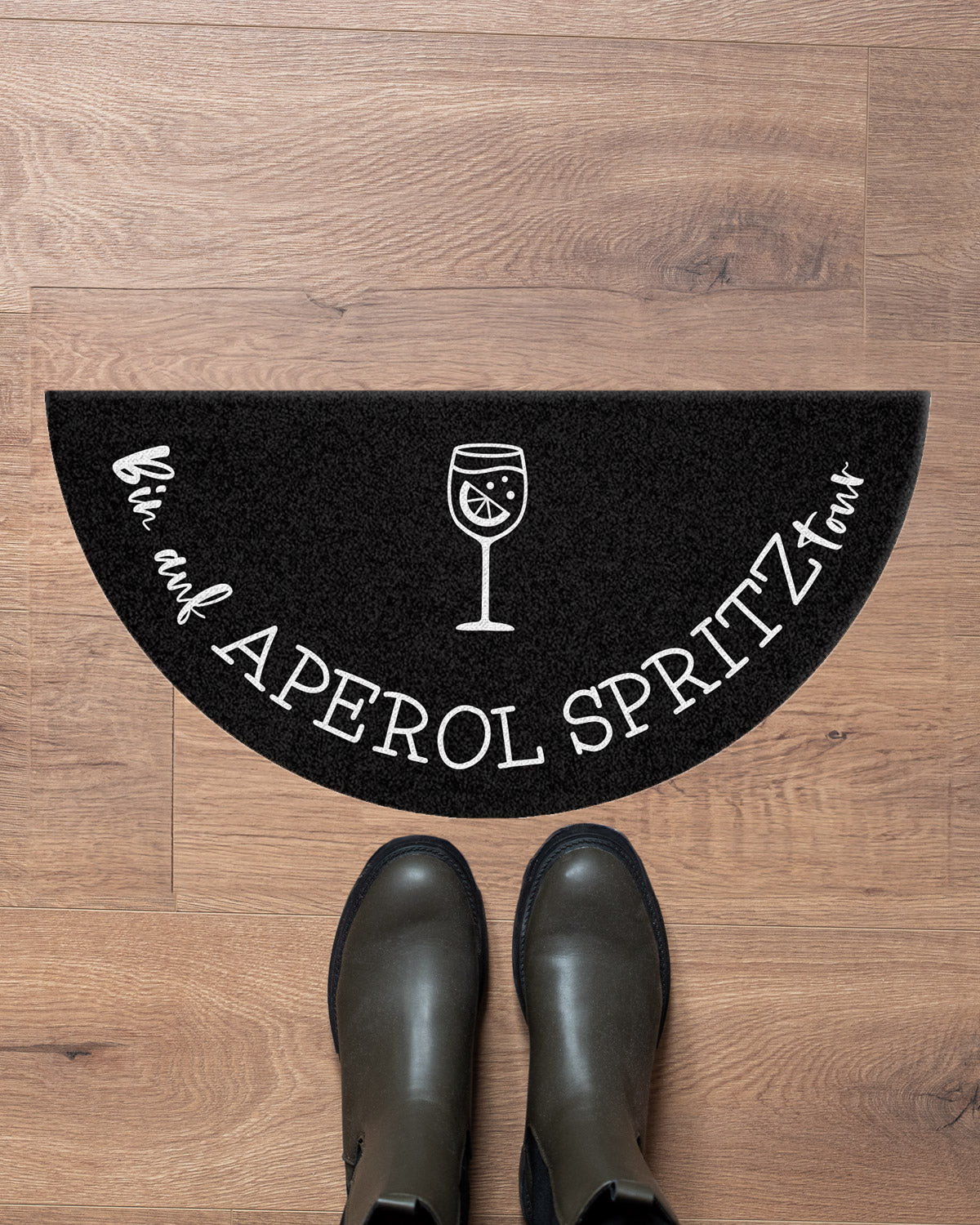 Aperol Spritztour No.3 - Fußmatte halbrund Fußmatte Visual Statements®