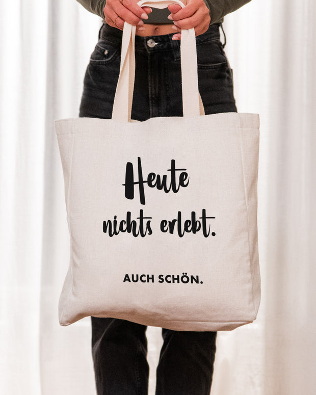 Nichts erlebt - Stofftasche
