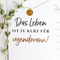 Wellen - Halskette Gold mit Karte