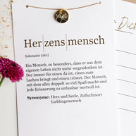 Halskette mit Herzensmensch Karte