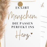Herz - Halskette Gold mit Karte