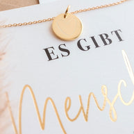 Herz - Halskette Gold mit Karte