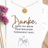 Herz - Halskette Gold mit Karte