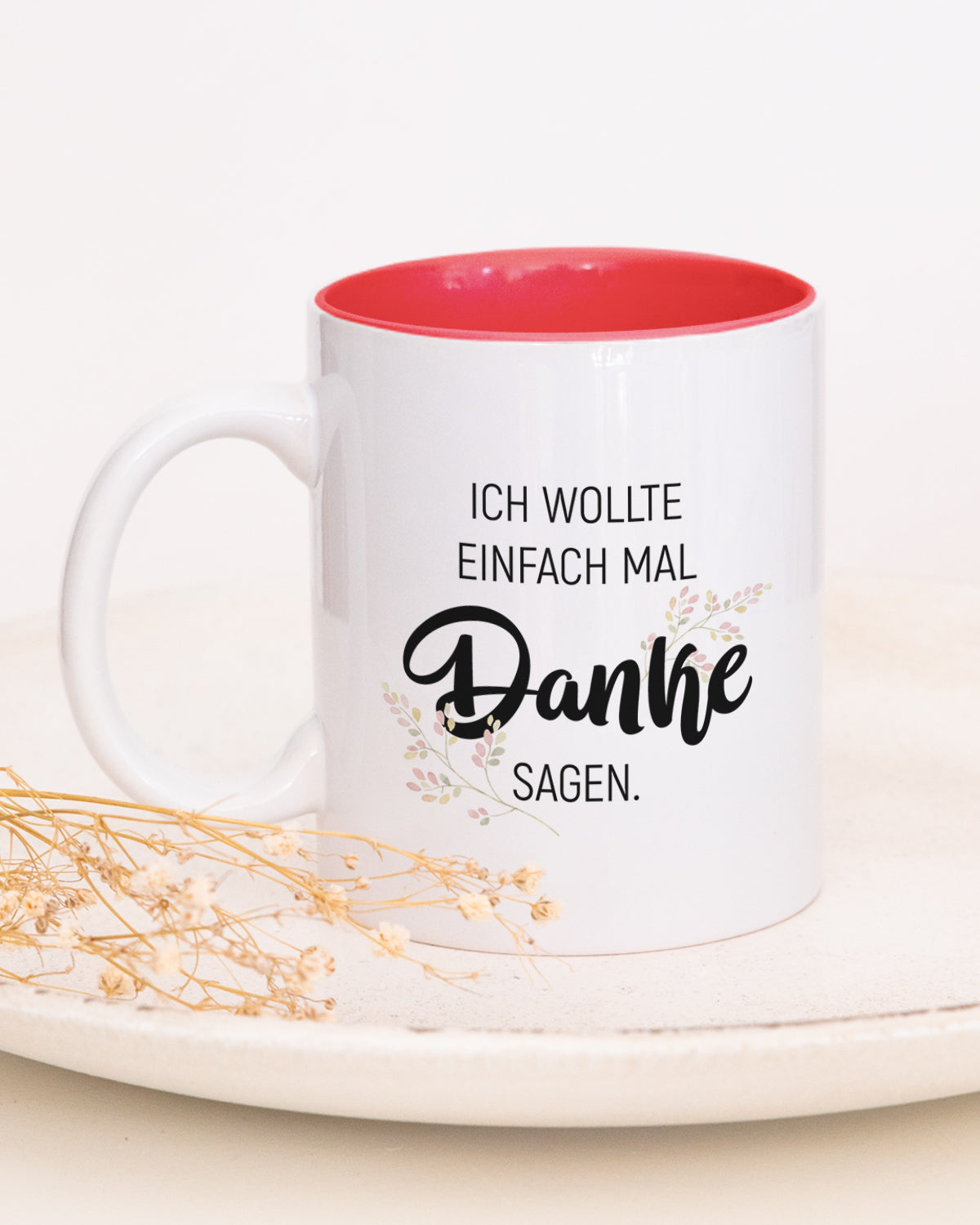 Danke - Tasse Rot Tasse Visual Statements®