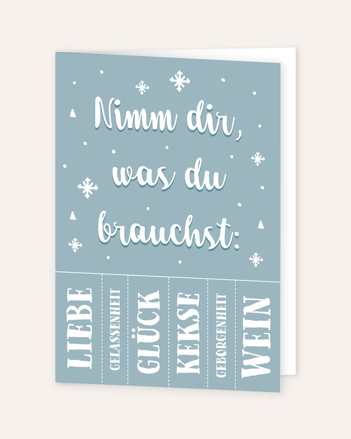 Was du brauchst - Grußkarte Grußkarte Visual Statements®