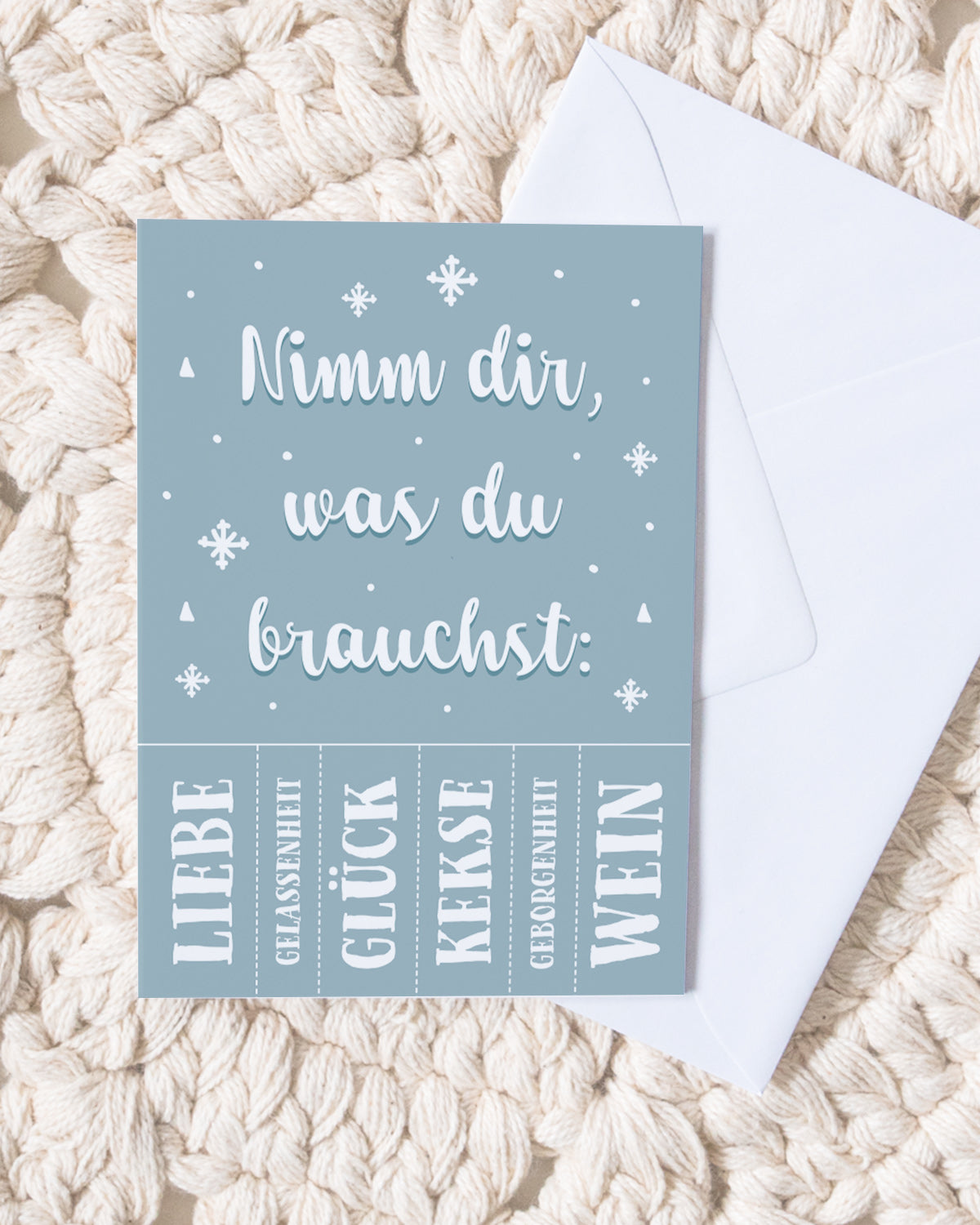 Was du brauchst - Grußkarte Grußkarte Visual Statements®