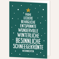 Weihnachten - Grußkarte