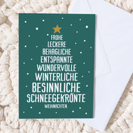 Weihnachten - Grußkarte