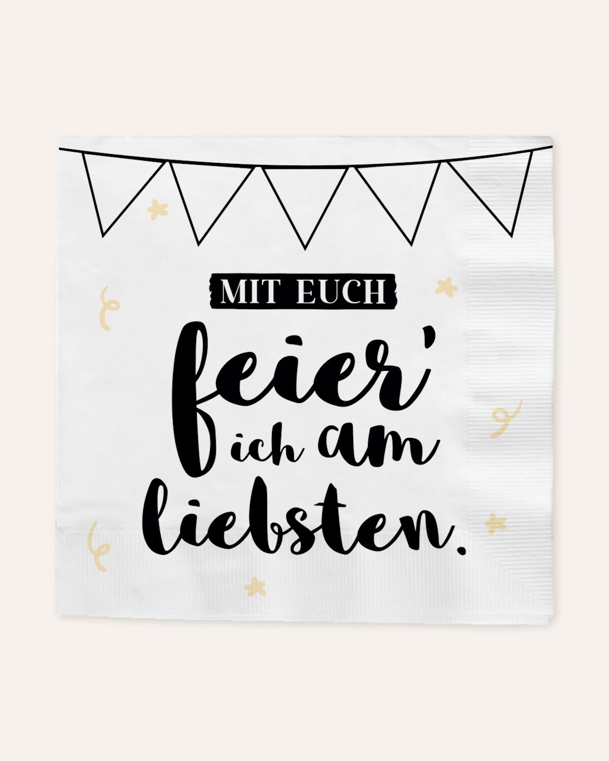 Mit euch - Serviette Serviette Visual Statements®