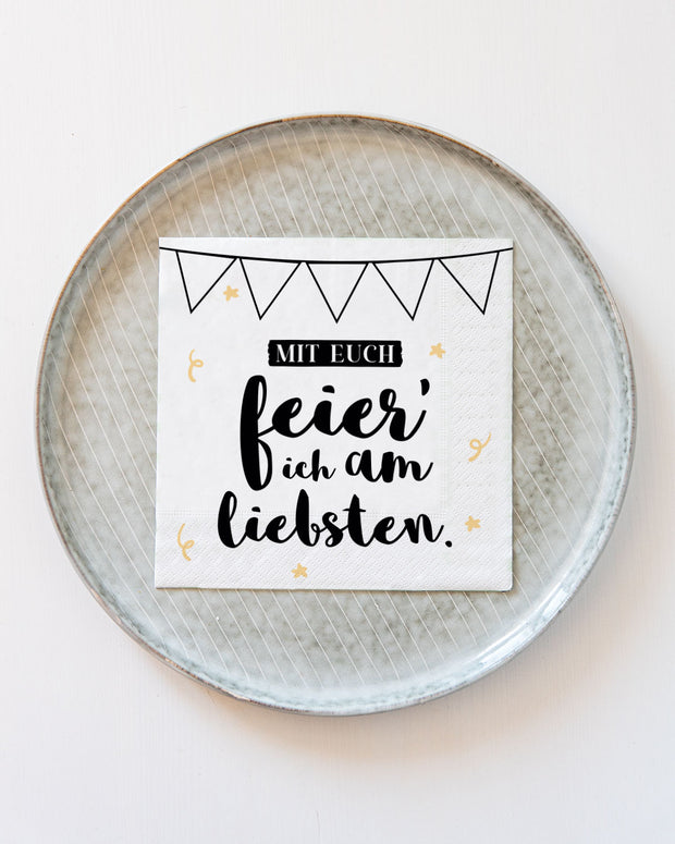 Mit euch - Serviette