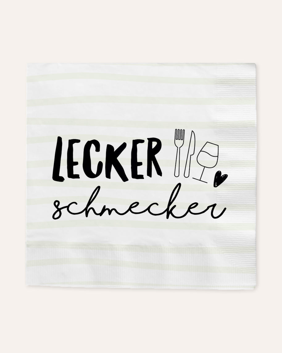 Lecker schmecker - Serviette