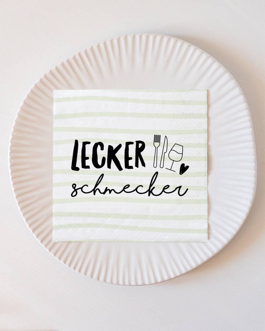 Lecker schmecker - Serviette