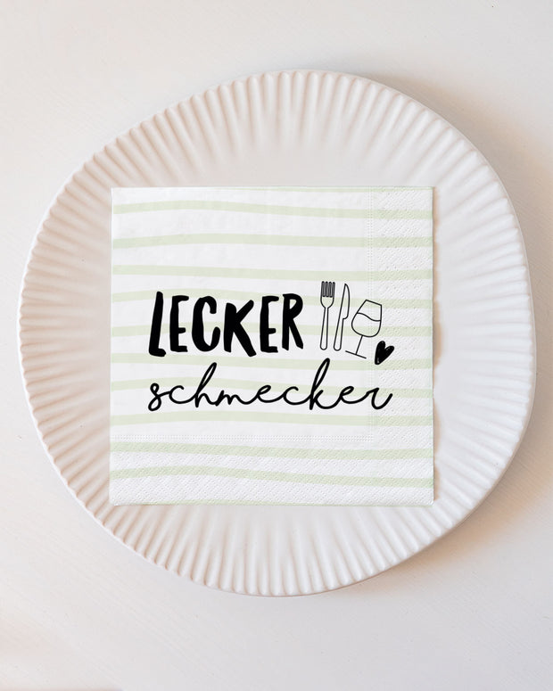 Lecker schmecker - Serviette Serviette VS2580_Serviette_lecker-schmecker_Shop1 VISUAL STATEMENTS