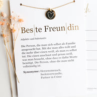 Herz - Halskette Gold mit Karte
