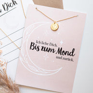 Herz - Halskette Gold mit Karte