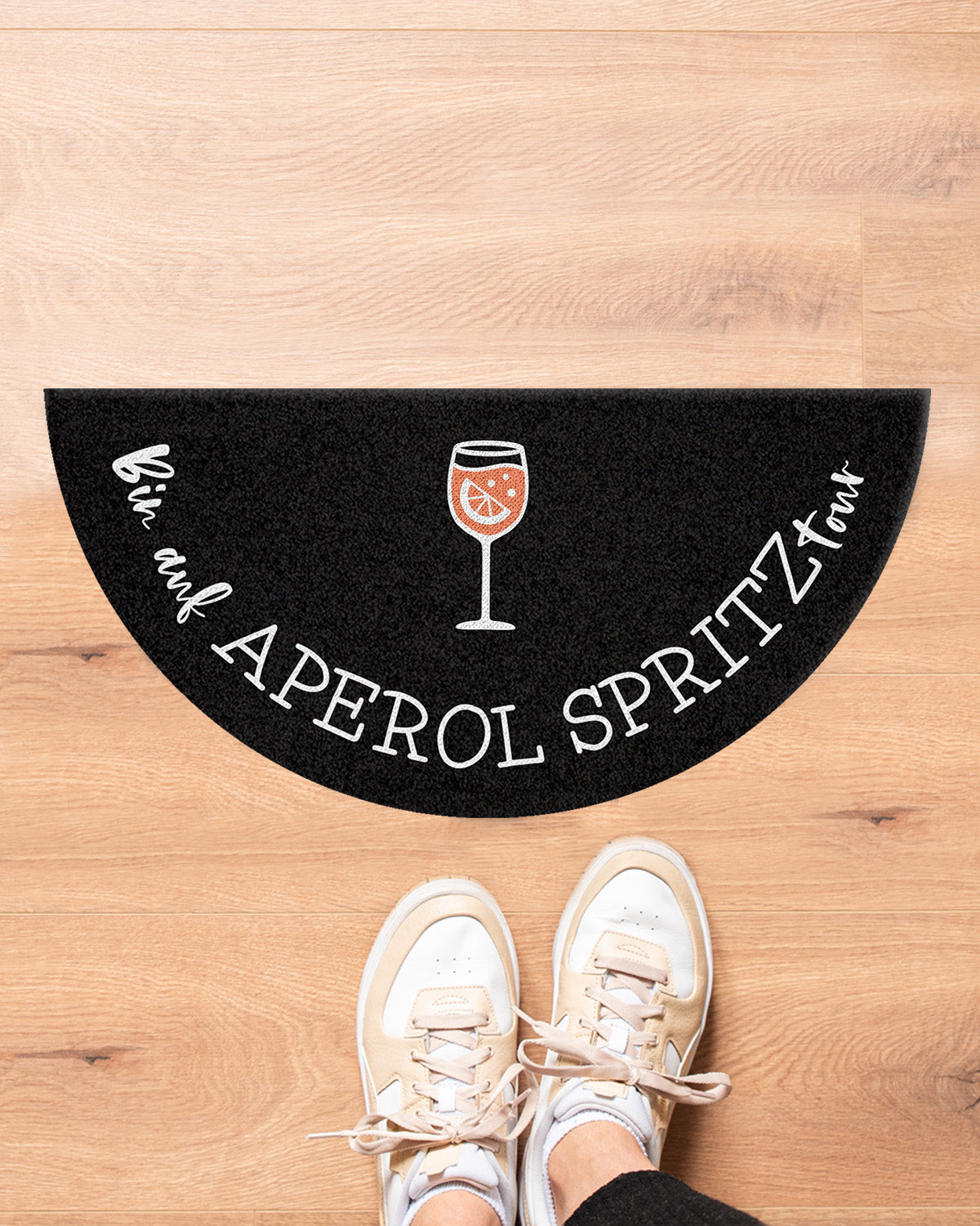 Aperol Spritztour No.2 - Fußmatte halbrund Fußmatte Visual Statements®