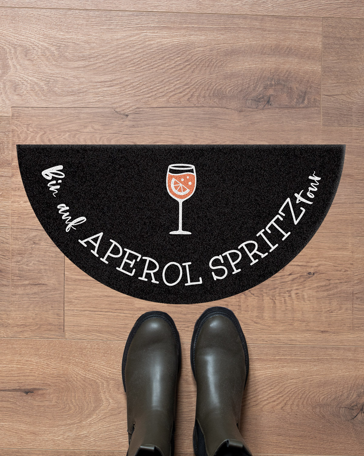 Aperol Spritztour No.2 - Fußmatte halbrund Fußmatte Visual Statements®