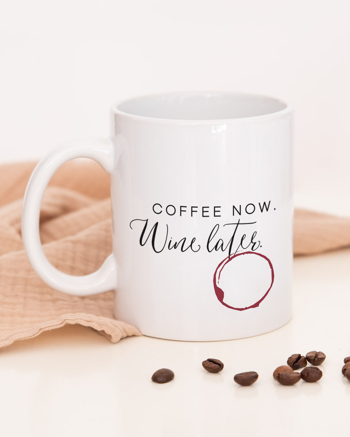 Coffee now, wine later - Tasse Tasse Visual Statements®
