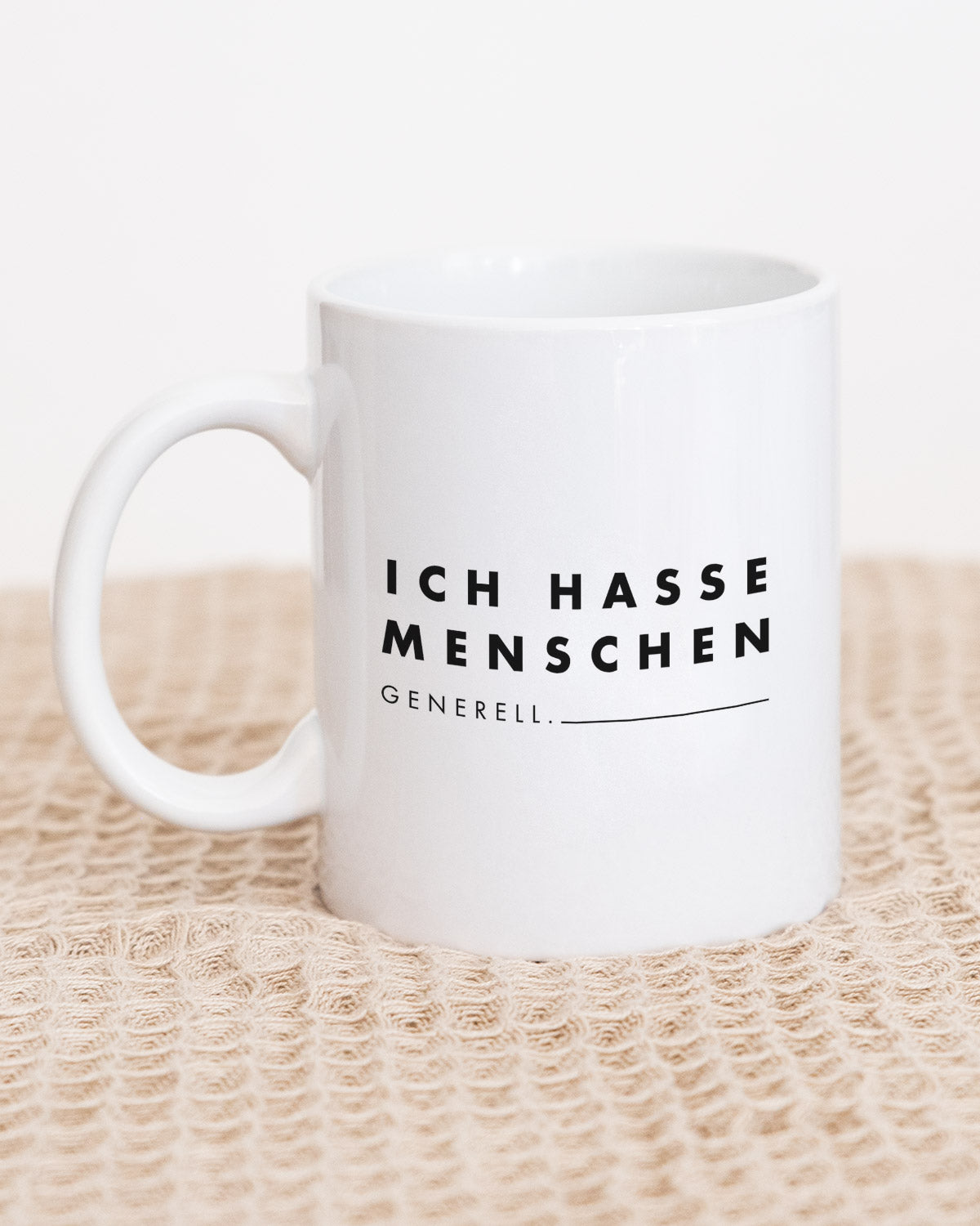 Ich hasse Menschen - Tasse Tasse Visual Statements®