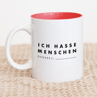 Ich hasse Menschen - Tasse