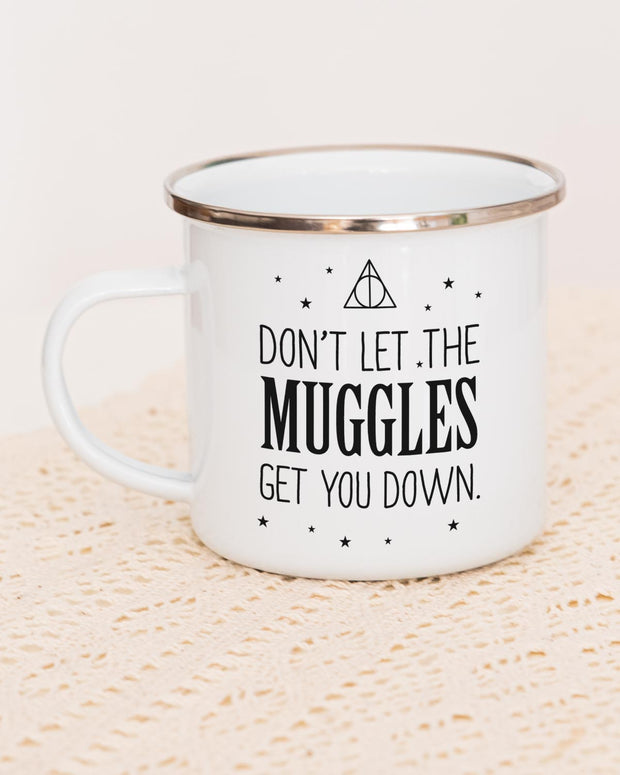 Don't let the Muggles - Emaille Tasse