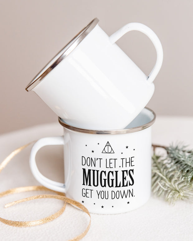 Don't let the Muggles - Emaille Tasse