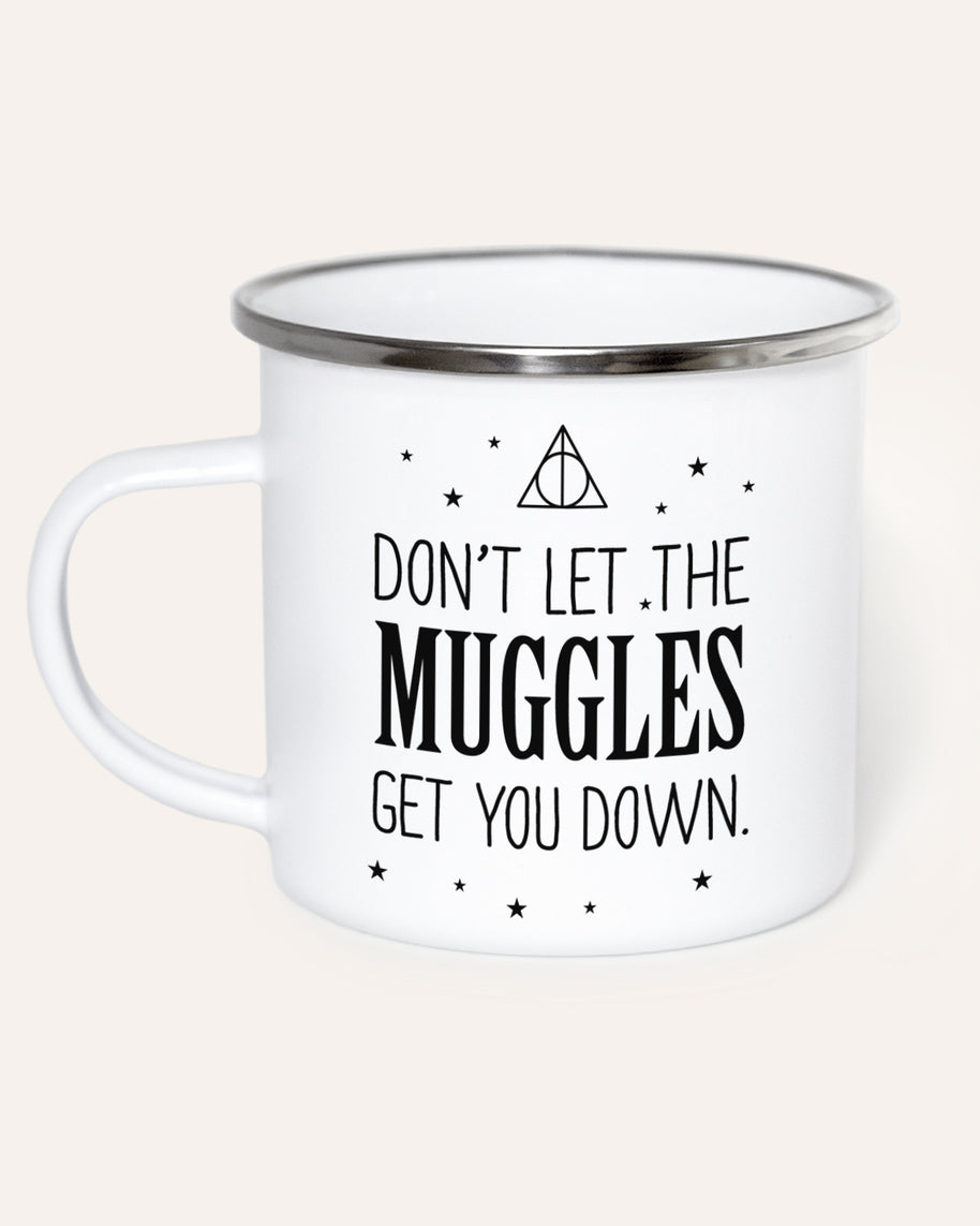 Emaille Tasse Weiss Harry Potter Muggles