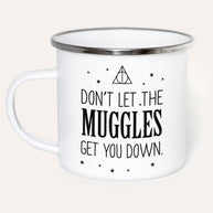 Emaille Tasse Weiss Harry Potter Muggles