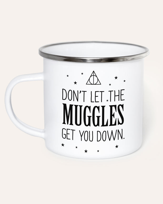 Emaille Tasse Weiss Harry Potter Muggles
