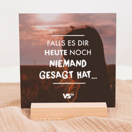 Komplimente - Karten im Holzaufsteller